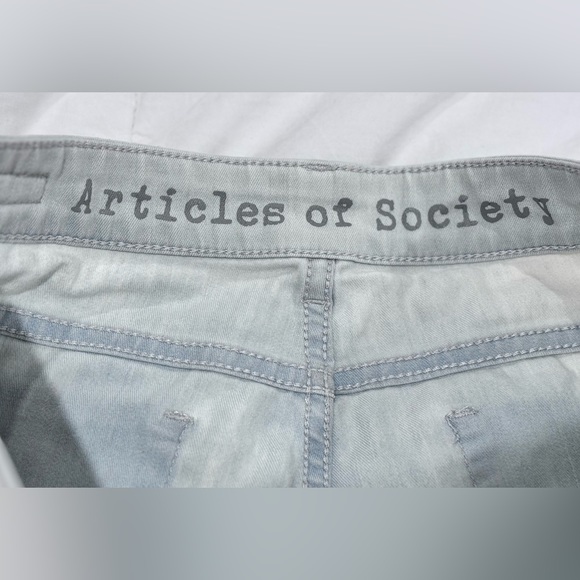 ARTICLES OF SOCIETY distressed light stone wash jeans size 27 - Picture 15 of 15